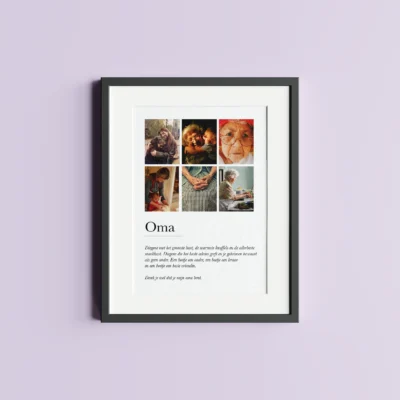 Poster voor oma | Persoonlijke cadeau - Moederdag